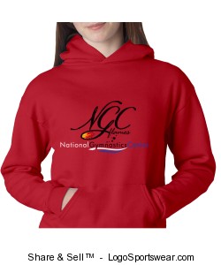Youth Classic Hoodie - Red Design Zoom