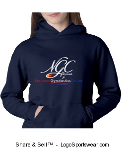 Youth Classic Hoodie - Navy Design Zoom